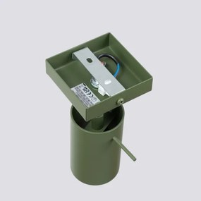 Sollux SL.1500 - Nástenné bodové svietidlo RING 1xGU10/10W/230V zelená