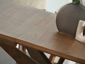Jedálenský stôl Santander (orech). Akcia -8%. Vlastná spoľahlivá doprava až k Vám domov. 1137169