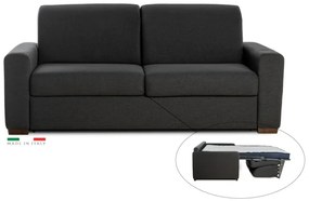 Rozkladacia pohovka na každodenné spanie ONE, 140, tm. šedá (jazz - 22 graphite)