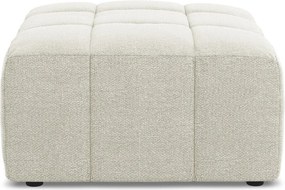 Béžová podnožka z textílie buklé Aloha – Makamii