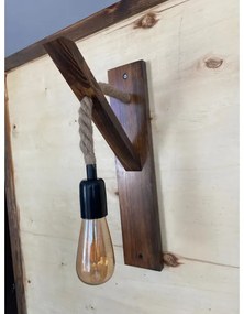 Nástenné svietidlo AHSAP 1xE27/40W/230V borovica orech