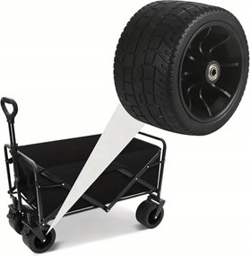 Skladací prepravný vozík - premium 150 L sivá