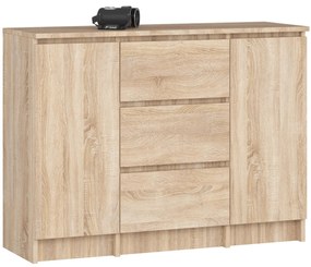 Komoda Kalista VI (dub sonoma). Akcia -19%. Vlastná spoľahlivá doprava až k Vám domov. 1128643