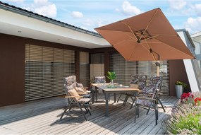 Doppler EXPERT WOOD antracit, stohovateľné kreslo