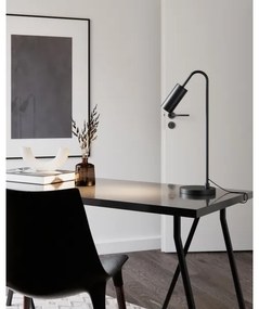 ByRydens 4002580-4002 - Stolová lampa CURVE 1xGU10/7W/230V čierna