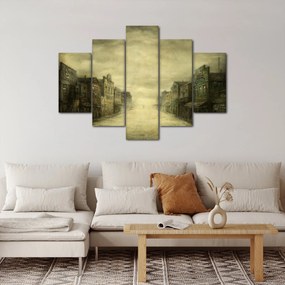 Obraz westernového mestečka (150x105 cm)