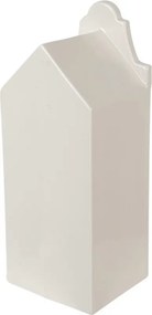Béžová dekorácia porcelánový domček s Led svetielkami Christmas House M - 7*6*16 cm