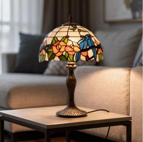 Brilagi - Tiffany vitrážová stolová lampa JUNGLE 1xE27/60W/230V