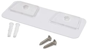 Kuchynský ORGANIZÉR samolepiaci, biely, plastový HOLDER, 16x7x8 cm