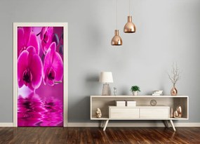 Fototapeta samolepiace ružová orchidea 95x205 cm