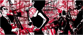 Obraz - Jazz (120x50 cm)