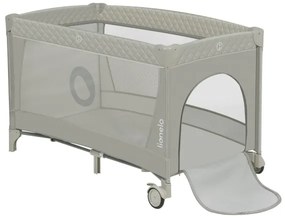 Lionelo - Cestovná postieľka FLOWER Cappuccino