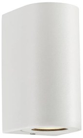 Nordlux - Vonkajšie nástenné svietidlo CANTO 2xGU10/28W/230V IP44 biela