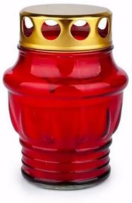 Sviečka cintorínska Provence, červená, 24 hodín