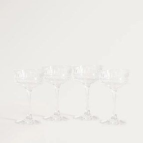 Sada štyroch pohárov BRILLARE priesvitná 763854 250 ml (4 ks)