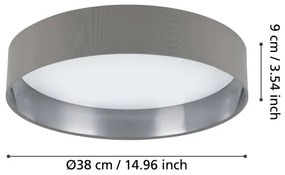 Eglo 99543 - LED Stropné svietidlo MASERLO LED/24W/230V