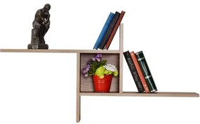 Nástenná polica 50x100 cm hnedá