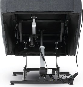 Polohovacie kreslo sivé, elektrické TV-7072 GREY2