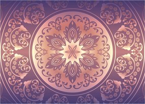 Obraz - Mandala na fialovom gradiente (70x50 cm)