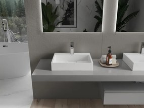Mexen Ava umývadlo na dosku z konglomerátu 1/O 50 x 38 cm, biele - 23015001