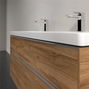 VILLEROY &amp; BOCH Subway 3.0 závesná skrinka pod umývadlo, 4 zásuvky, 1272 x 478 x 429 mm, Oak Kansas, C60200RH