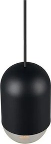 Čierne kovové závesné svietidlo ø 11 cm Nara – Reality