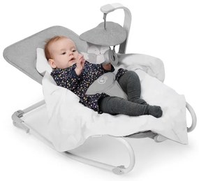 KINDERKRAFT - Detská vibrujúca hojdačka s melódiou FELIO 2 šedá