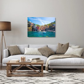 Sklenený obraz - Na Stredozemnom mori (70x50 cm)