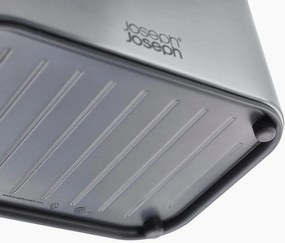 Kovový stojan na umývacie prostriedky v lesklej striebornej farbe Surface – Joseph Joseph