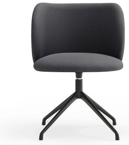 Tmavosivé čalúnené jedálenské kreslo Mogi – Teulat