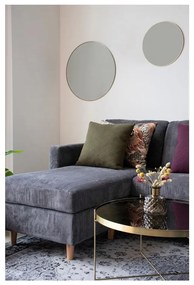 Nástenné zrkadlo s rámom v zlatej farbe House Nordic Jersey, ø 40 cm
