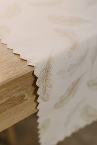 Dekorstudio Luxusný behúň na stôl Pierko - zlatý SW25 Rozmer behúňa (šírka x dĺžka): 40x110cm
