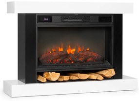 Klarstein Vulsini Hideaway, elektrický krb, 1900 W, LED technológia, diaľkové ovládanie, biely