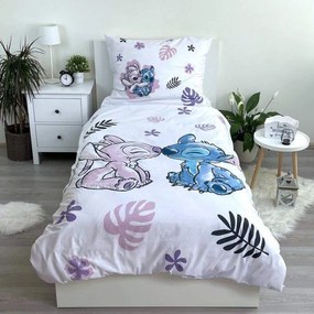 JERRY FABRICS Obliečky Lilo and Stitch White Bavlna, 140/200, 70/90 cm