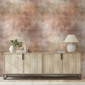 Tapeta jemné zemité akvarelové tóny