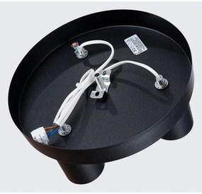 Čierne stropné svietidlo Castro – Sollux