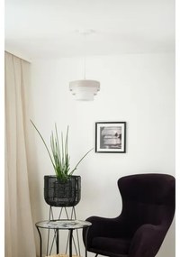 Brilagi - Luster na lanku ALASKA LUNETA 1xE27/15W/230V pr. 25 cm šedá/krémová