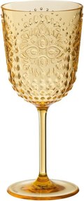 Meruňková plastová sklenička na noze Aqua Apricot - Ø 9*20cm / 400ml