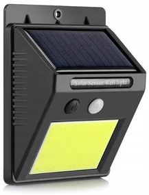 Verk 01391 Solárne vonkajšie 48 LED COB osvetlenie s pohybovým senzorom