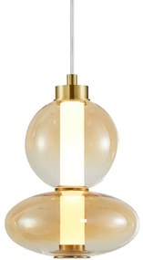 LED Luster na lanku DAPHNE LED/12W/230V zlatá