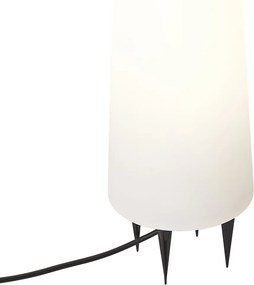 Stojaca vonkajšia lampa biela 80 cm vrátane LED IP44 - Fungi