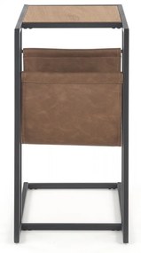 Odkladací stolík COMPACT zlatý dub/čierny