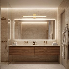 Toolight Toolight, LED kúpeľňové nástenné svietidlo 60cm, 12W, 1500lm, SWE044-1W, zlatá lesklá, OSW-20144