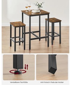 Jedálenský stôl s 2 stoličkami LBT017B01