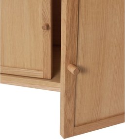 Skrinka v dekore duba v prírodnej farbe 90x90 cm Dash – Hübsch