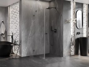 Mexen Lunar-B, výklopný sprchový kút pravý 70 x 70 cm, 8mm číre sklo, profil grafit brúsený, 832-070-070-66-00-P