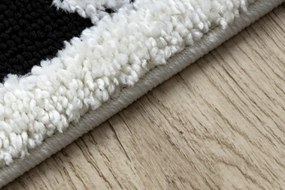 Koberec JOY Teddy krém / čierny