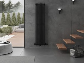 Mexen Kansas, vykurovacie teleso 1800 x 420 mm, 975 W, čierna, W204-1800-420-00-70