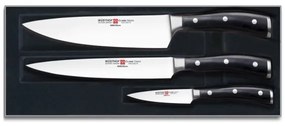 Wüsthof - Sada kuchynských nožov CLASSIC IKON 3 ks čierna