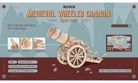 ROBOTIME Roker 3D drevené puzzle Stredoveké obliehacie dialo 158 ks